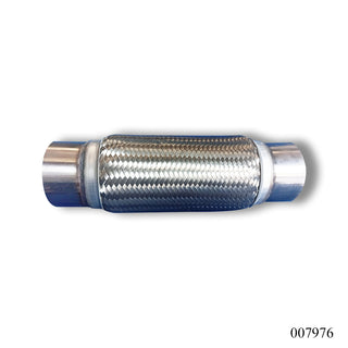 WPR Exhaust Pipe, 3.5x15 Inch, 2-Layer, Without Inner Braid