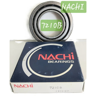 (ราคาต่อตลับ)ตลับลูกปืนเม็ดกลม สัมผัสเชิงมุมแถวเดียว ขนาด50*90*20 NACHI-7210B
