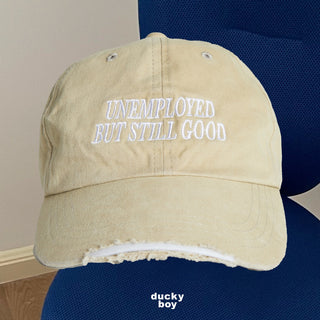 KYB DUCKYBOY RIPPED CAP UNEMPLOYED BUT STILL GOOD BEIGE Shock Absorber