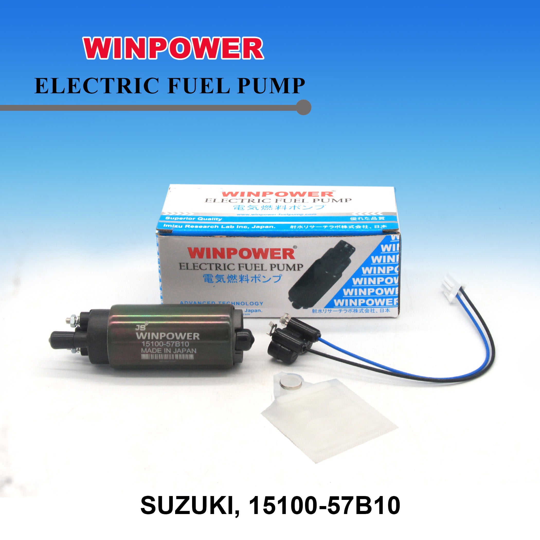 In-Tank Fuel Pump, WINPOWER, 15100-57B10, WF-3804 (005069)