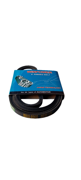 WINPOWER Raw Edge Multi-Ply V-Belt, 90916-02497, MPMF1465, for Toyota