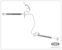 สายเบรค CORTECO OEM 13334946 หมายเลขสินค้า 4 9 4 2 9 4 2 4, OPEL (119467)
