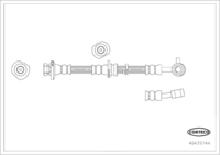 Brake Hose, CORTECO, OEM 462104EA0A, အပိုဒ် 4 9 4 3 9 7 4 4, NISSAN (119607)
