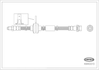 Brake Hose, CORTECO, OEM 1751732, Article number 4 9 4 4 0 0 1 3, FORD (119609)