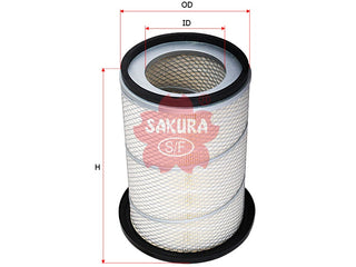 กรองอากาศ(ไส้กรอง) SAKURA, AY120-MT504, A-1019, GMC (124876)