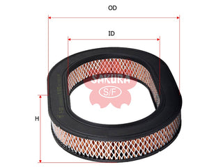 ไส้กรองอากาศ(ไส้กรอง) SAKURA, MD604952, A-1020, MITSUBISHI (125007)