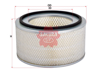 ไส้กรองอากาศ(ไส้กรอง) SAKURA, 5L-9282, A-1028, MITSUBISHI (124918)