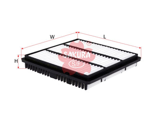 ไส้กรองอากาศ(ไส้กรอง) SAKURA, MD620473, A-1090, MITSUBISHI (124931)