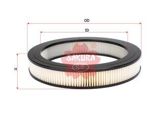 SAKURA,, Air Filter (Element), 17801-14050, A-1110, TOYOTA