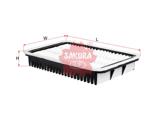 ไส้กรองอากาศ(ไส้กรอง) SAKURA, V9112-0016, A-1182, TOYOTA (124285)