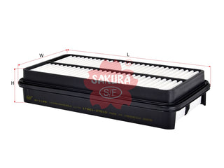 ไส้กรองอากาศ(ไส้กรอง) SAKURA, 17801-27010, A-1186, TOYOTA (124235)