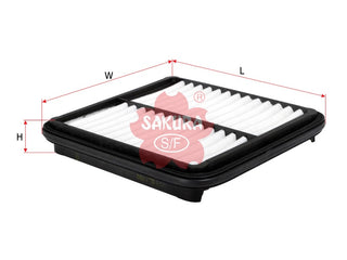 ไส้กรองอากาศ(ไส้กรอง) SAKURA, V9112-0021, A-1199, TOYOTA (124251)