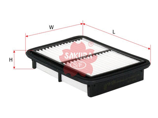 ไส้กรองอากาศ(ธาตุ) SAKURA, 17801-BZ080-001, A-1230, DAIHATSU (126877)
