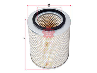 SAKURA,, Air Filter (Element), S1780-12410, A-1308, HINO