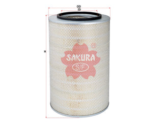 ไส้กรองอากาศ(ไส้กรอง) SAKURA, 17801-2490, A-1309, HINO (126167)