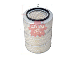 ไส้กรองอากาศ(ไส้กรอง) SAKURA, 17801-2890A, A-1314, HINO (126171)