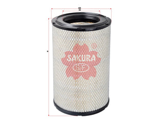 กรองอากาศ(ไส้กรอง) SAKURA, V9112-2026, A-1327, HINO (126178)