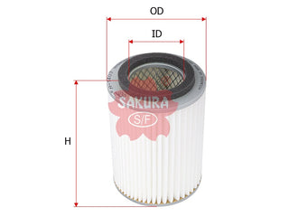 ไส้กรองอากาศ(ไส้กรอง) SAKURA, 13780-77500, A-1403, SUZUKI (124113)