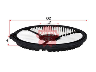 SAKURA,, Air Filter (Element), V9112-S106, A-1409, SUZUKI