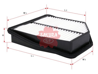 SAKURA,, Air Filter (Element), 13780-78K00, A-14420, SUZUKI