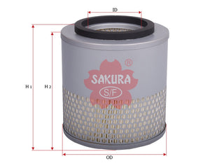 SAKURA,, Air Filter (Element), I6-94334906-0, A-1508, ISUZU