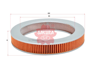 ไส้กรองอากาศ(ไส้กรอง) SAKURA, 25097186, A-1610, HONDA (126317)
