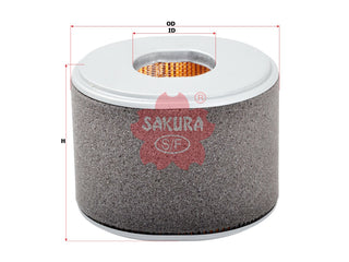 กรองอากาศ(ไส้) SAKURA, AFZE28, A-16850, HONDA (126543)