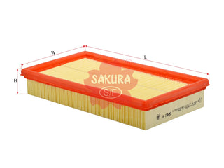 ไส้กรองอากาศ(ธาตุ) SAKURA, 97KX 9601 AB, A-19680, FORD (126669)