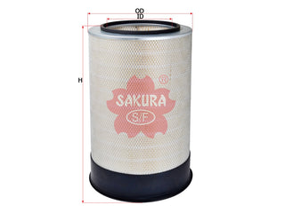 ไส้กรองอากาศ(ไส้กรอง) SAKURA, 70690305, A-2303, TEREX (123656)