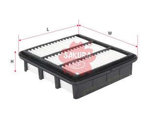 SAKURA,, Air Filter (Element), 23113-2H000, A-2847, HYUNDAI