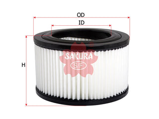 ไส้กรองอากาศ(ธาตุ) SAKURA, 0K72C-23-603, A-2928, KIA (126055)