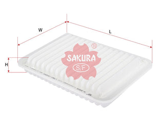 ไส้กรองอากาศ(ไส้กรอง) SAKURA, V9112-0036, A-3303, TOYOTA (124213)