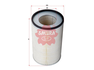 ไส้กรองอากาศ(ไส้กรอง) SAKURA, 6112-83-7610, A-5605, KOMATSU (123198)