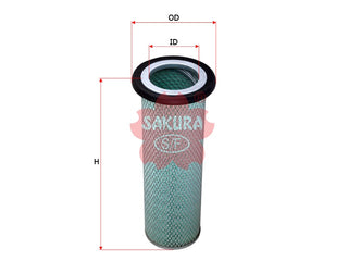 SAKURA,, Air Filter (Element), 6691-81-7310, A-5624, KOMATSU