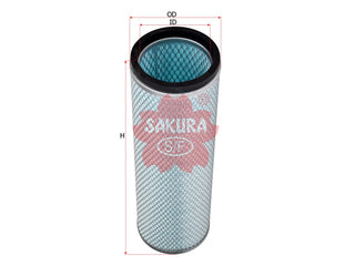 ไส้กรองอากาศ(ไส้กรอง) SAKURA, 2474-9054A, A-5635, KOMATSU (124945)