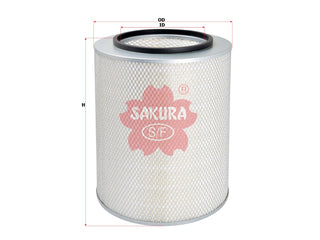 กรองอากาศ(ธาตุ) SAKURA, V1114914, A-5714, INTERNATIONAL TRUCKS (126031)