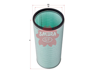 SAKURA,, Air Filter (Element), 1109ZB1030, A-57260, KING LONG
