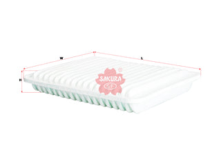 ไส้กรองอากาศ(ธาตุ) SAKURA, 17801-0C040P, A-5902, TOYOTA (124028)