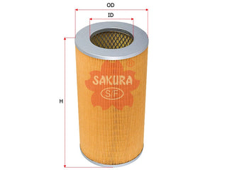 ไส้กรองอากาศ(ไส้กรอง) SAKURA, 17801-30050, A-5904, TOYOTA (124089)