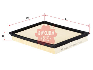 ไส้กรองอากาศ(ไส้กรอง) SAKURA, 93192885, A-6533, CHEVROLET (123279)