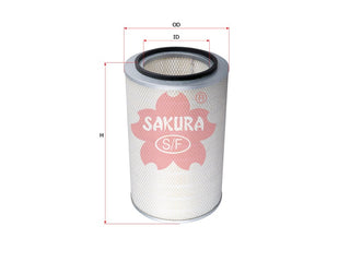 ไส้กรองอากาศ(ไส้กรอง) SAKURA, 9647, A-6804, INGERSOLL RAND (123045)