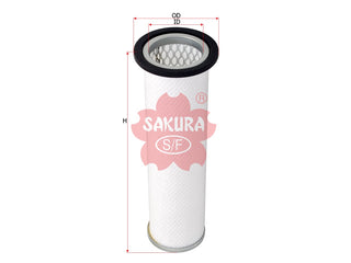 ไส้กรองอากาศ(Element), SAKURA, 1909129, A-7605, ALLIS CHALMERS (126401)