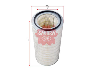 ไส้กรองอากาศ(ไส้กรอง) SAKURA, 8PP21347-00, A-7973, TORIT (126574)