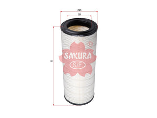 SAKURA,, Air Filter (Element), 3I-2114, A-8725, PETERBILT