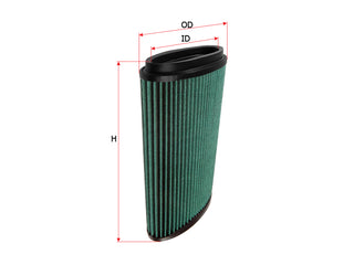 SAKURA,, Air Filter (Element), 98712013300, AR-35010, PORSCHE