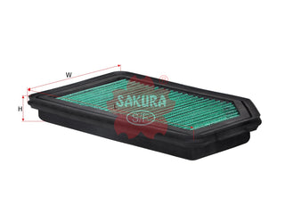 กรองอากาศ(ไส้กรอง) SAKURA, 17220-55A-Z01, AR-90160, HONDA (126286)