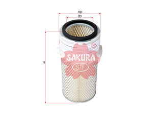 ไส้กรองอากาศ(ไส้กรอง) SAKURA, 600-181-7300, AS-5620, KOMATSU (126393)