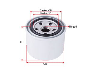 กรองน้ำมันเครื่อง(Spin-On) , SAKURA, MD 322508, C-1015, MITSUBISHI (124927)