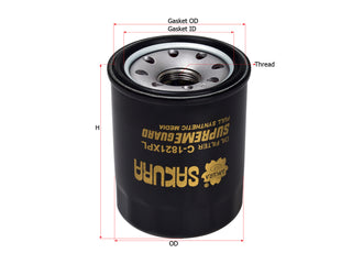 SAKURA,, Oil Filter (Spin-On), 15208-31U00, C-1821XPL, HONDA