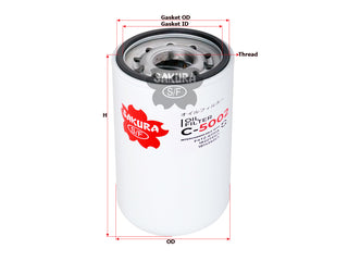 SAKURA,, Oil Filter (Spin-On), F4TZ-6731A, C-5002, FORD